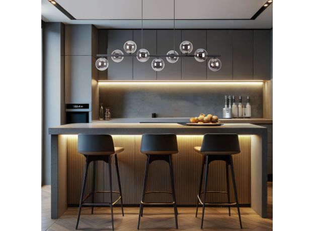 Подвесной светильник со стеклянными плафонами 5667 Estera Black