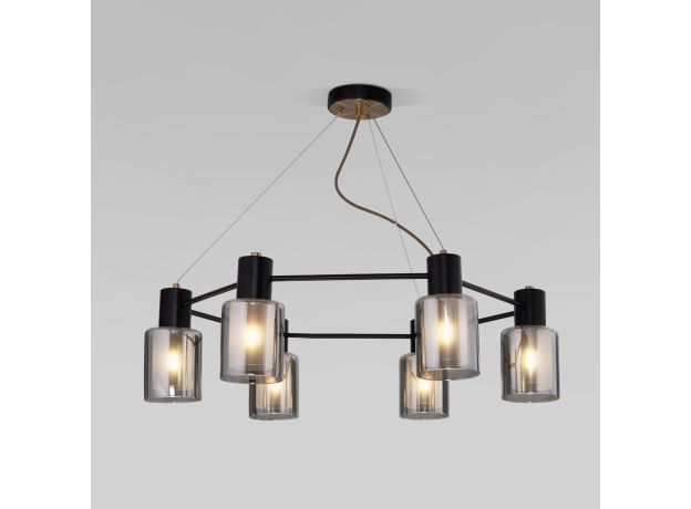 Подвесной светильник 70219/6 черный/античная бронза