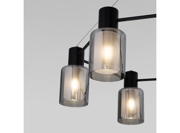 Подвесной светильник 70219/6 черный/античная бронза