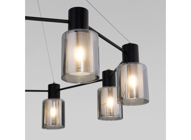 Подвесная люстра 70219/8 черный/античная бронза