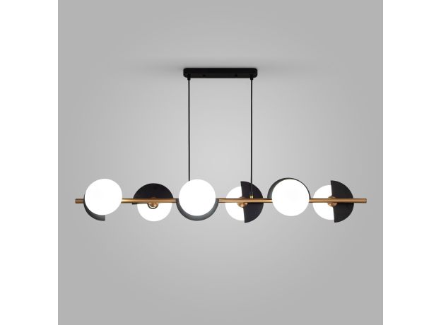 Подвесной светильник 70149/6 черный/латунь