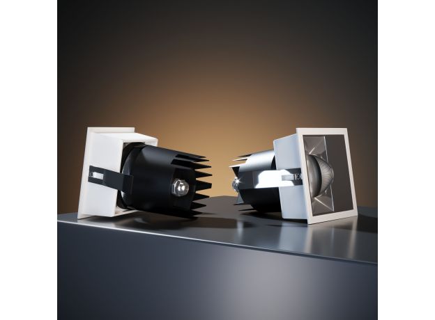 Точечный светодиодный светильник 10W 4000K белый/хром 25091/LED