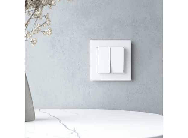 Рамка из стекла на 1 пост Senso белый soft-touch W0013101