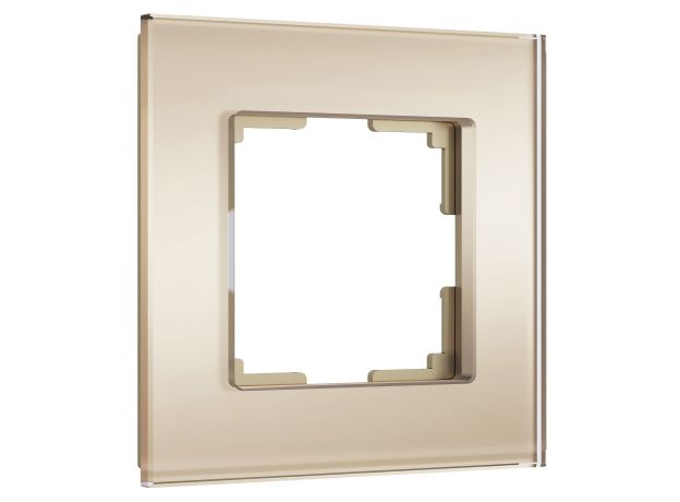 Рамка из стекла на 1 пост Senso шампань soft-touch W0013111