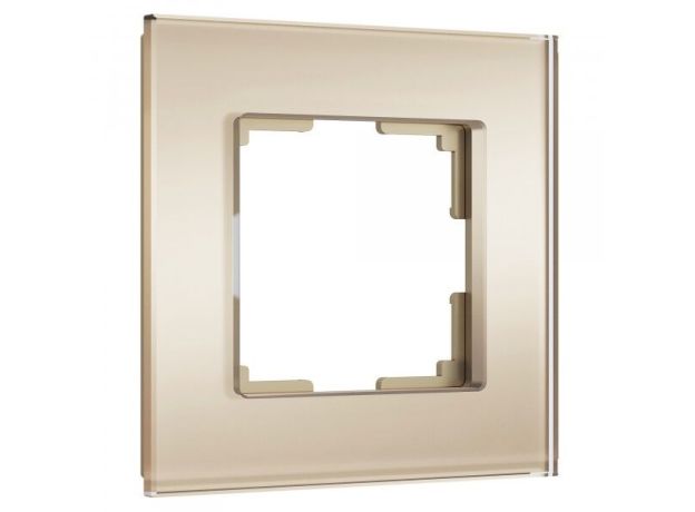 Рамка из стекла на 1 пост Senso шампань soft-touch W0013111