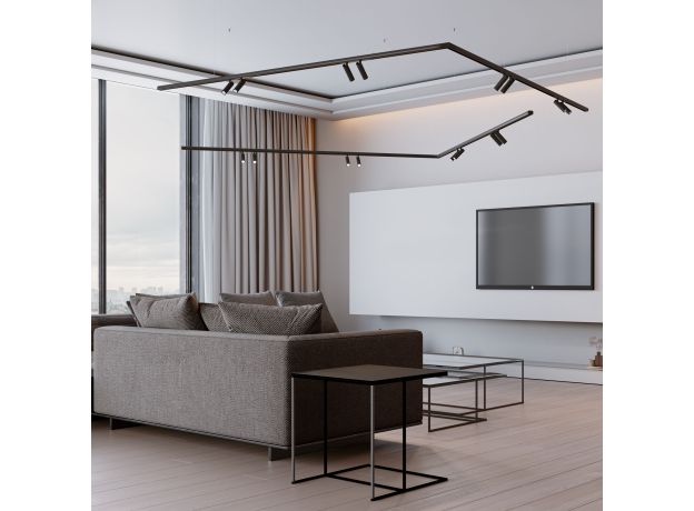 Шинопровод накладной черный 2 м Slim Magnetic 85133/00