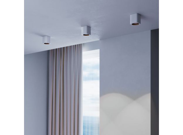 Светильник потолочный светодиодный 9W 4000К Matrix белый/черный 25051/LED