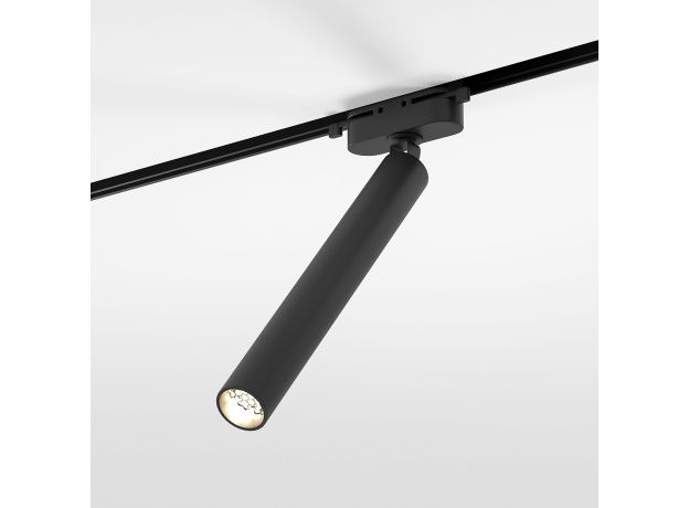 Трековый светодиодный светильник  Pika чёрный 6W 4000K однофазный 85111/01