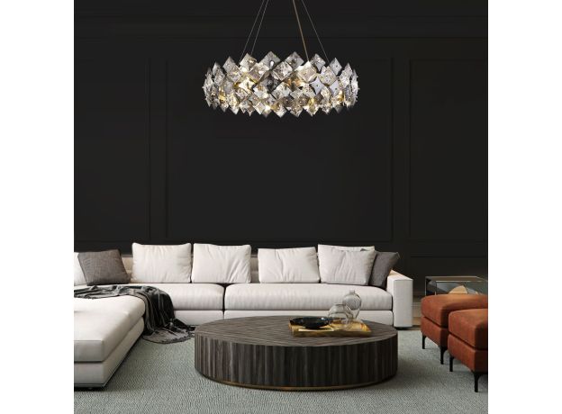 Умная подвесная хрустальная люстра 371 Strotskis Smart