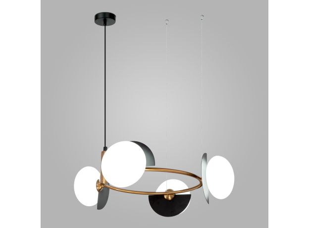 Умный подвесной светильник 70150/4 черный/латунь Smart