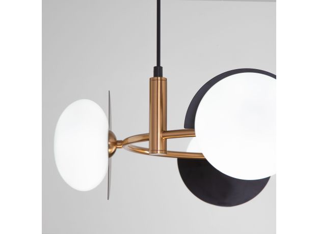 Умный подвесной светильник 70150/4 черный/латунь Smart