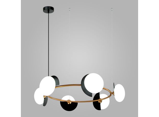 Умный подвесной светильник 70150/6 черный/латунь Smart