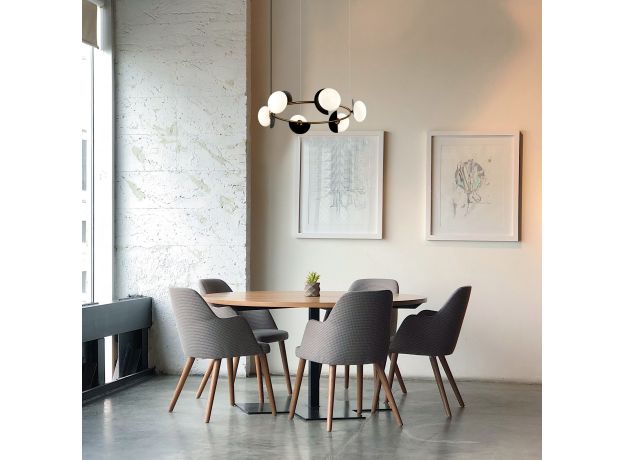 Умный подвесной светильник 70150/6 черный/латунь Smart