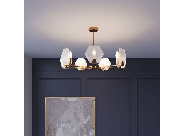 Умный потолочный светильник 60158/7 латунь