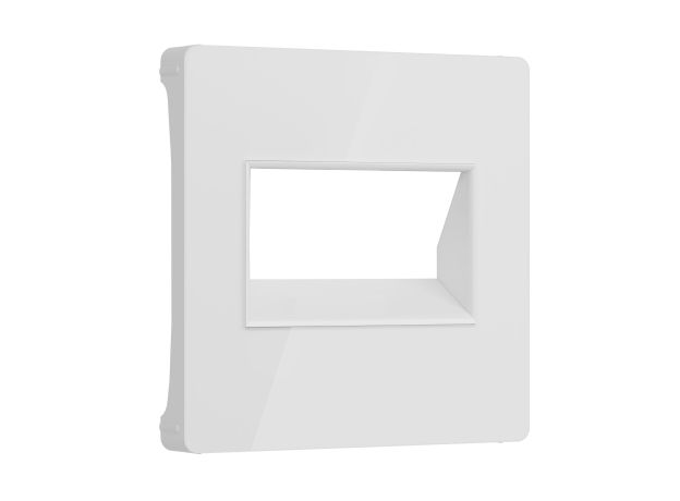 Накладка для двойной розетки Еthernet RJ-45 белый акрил W1191141