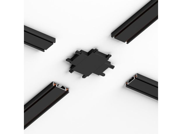 Четырёхсторонний соединитель для накладного шинопровода Flat Magnetic 85003/00