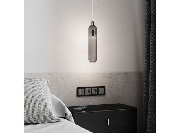 Накладка для розетки USB (графит акрил) W1179544