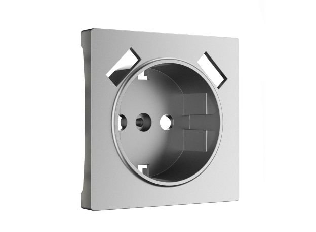 Накладка для розетки USB (серебряный матовый) W1179565