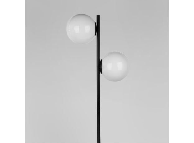 Напольный светильник с мраморным основанием 01158/2 черный