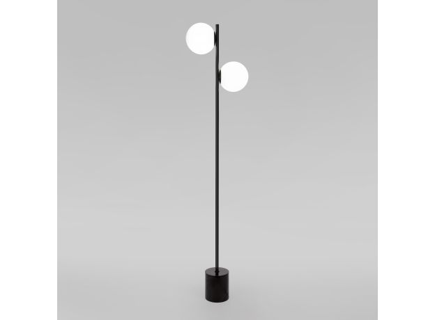 Напольный светильник с мраморным основанием 01158/2 черный
