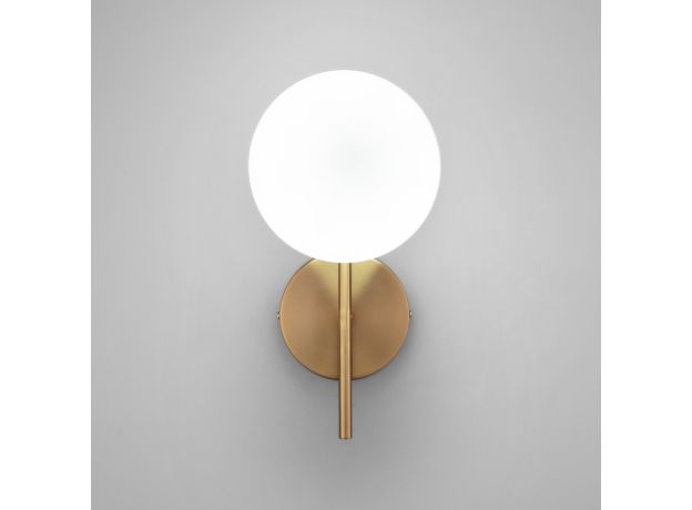 Настенный светильник со стеклянным плафоном 60147/1 латунь