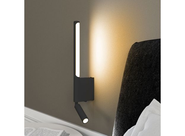 Настенный светодиодный светильник Sarca 40111/LED черный