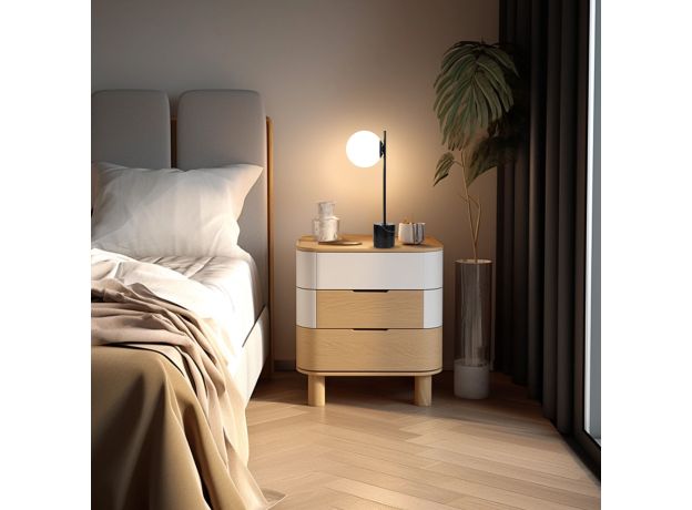 Настольный светильник с мраморным основанием 01157/1 черный