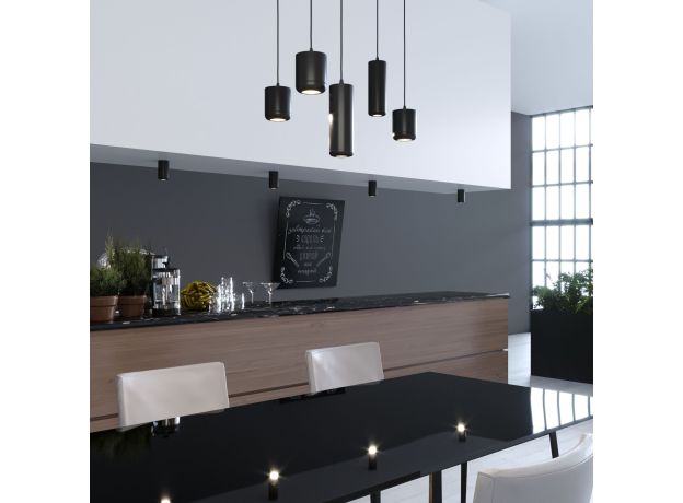 Подвесной светодиодный светильник 15W 4000K чёрный 50249 LED