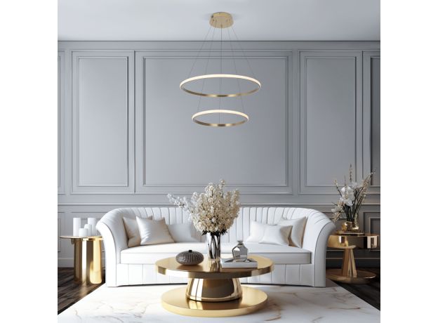 Подвесной светильник 90264/2 латунь