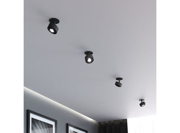 Потолочный поворотный светодиодный светильник Only 6W 4000K чёрный 25089/LED