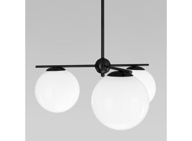 Потолочный светильник со стеклянными плафонами 60147/3 черный