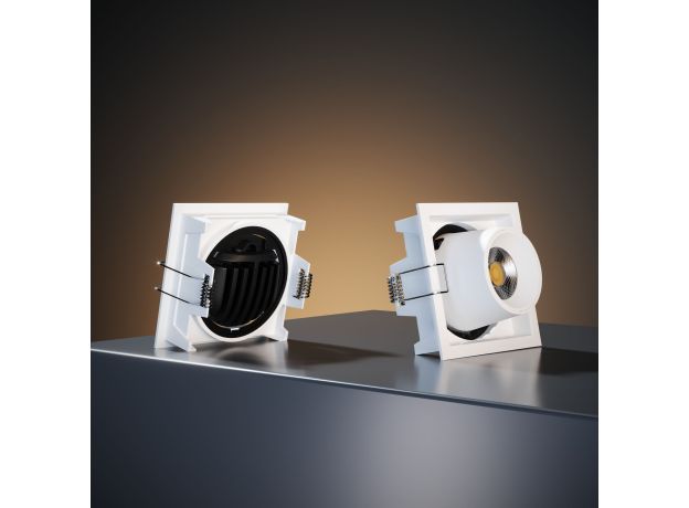 Потолочный светодиодный светильник поворотный Conner 8W 4000K белый 25087/LED