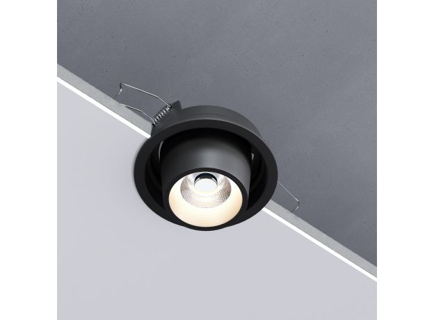 Потолочный светодиодный светильник поворотный Conner 8W 4000K чёрный 25086/LED