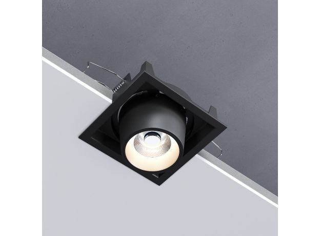 Потолочный светодиодный светильник поворотный Conner 8W 4000K чёрный 25087/LED