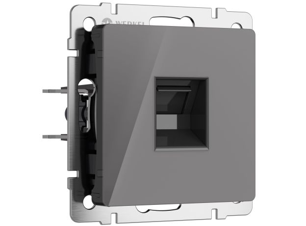 Розетка Ethernet RJ-45 (графит акрил) W1181044