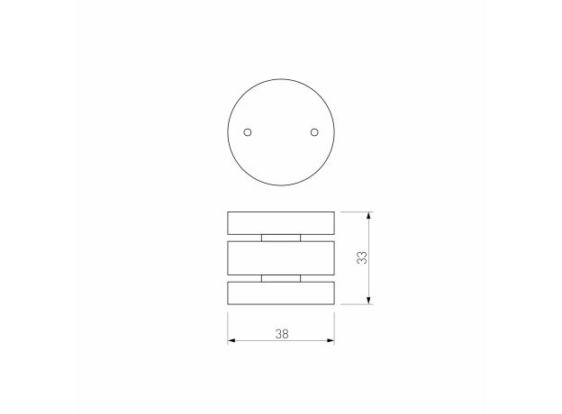 Коннектор круглый шарнирный для накладного шинопровода Slim Magnetic 85010/00