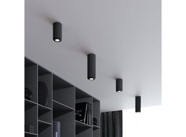 Светильник потолочный светодиодный 10W 4000K чёрный 25044/LED