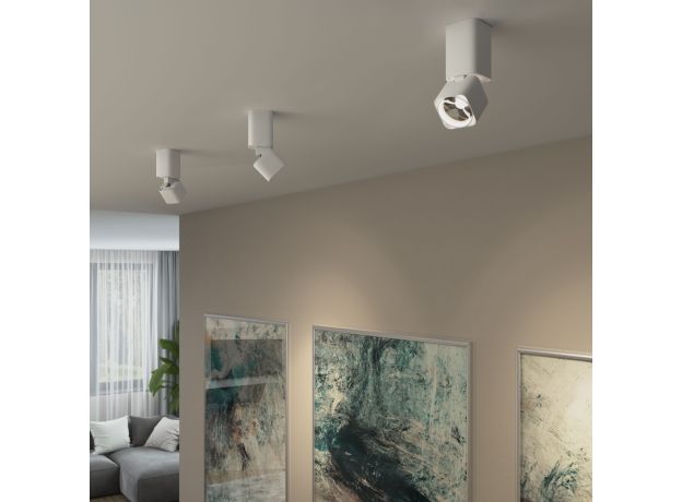 Светильник потолочный поворотный светодиодный Cubus 10W 4000K белый 25043/LED