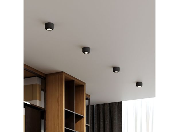 Светильник потолочный светодиодный 7W 4000K чёрный 25088/LED