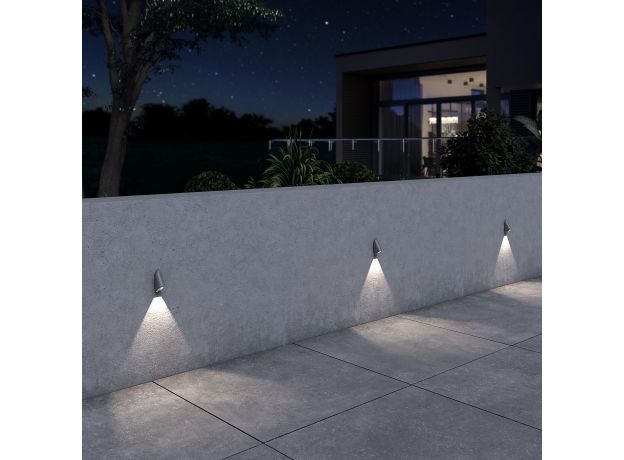 Уличная светодиодная подсветка для лестниц и дорожек 35168/D серый