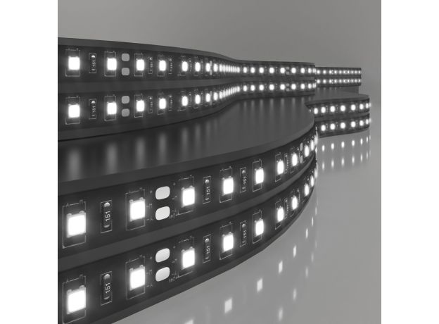 Светодиодная лента 120 Led 9,6 Вт IP20, 6500K холодный белый, 5 м 2835 24V 120Led 9,6W IP20 Black