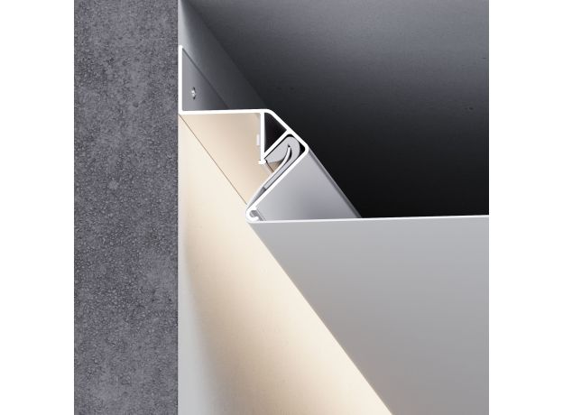 Теневой профиль для натяжных потолков для светодиодной ленты (под ленту до 10 mm) LL-2-ALP020