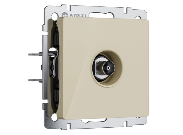 ТВ-розетка оконечная (айвори акрил) W1183043