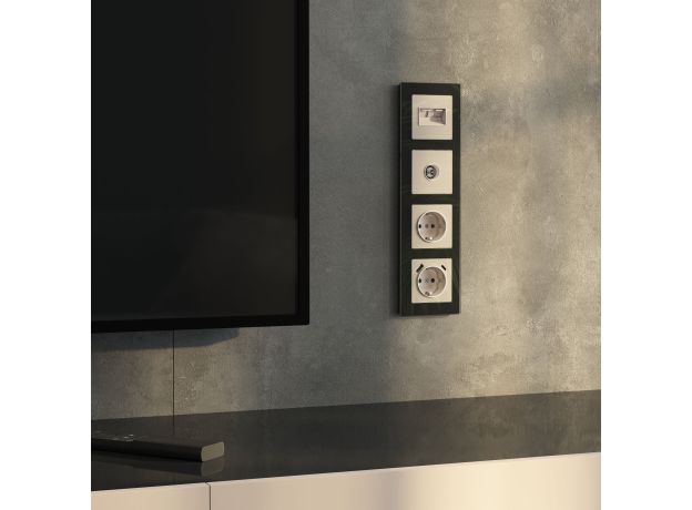 ТВ-розетка оконечная (айвори акрил) W1183043