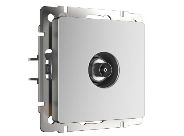 ТВ-розетка оконечная (серебряный матовый) W1183065