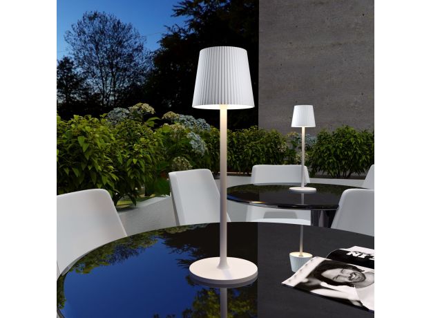 Уличный настольный светодиодный светильник Mist с аккумулятором TL70220 белый