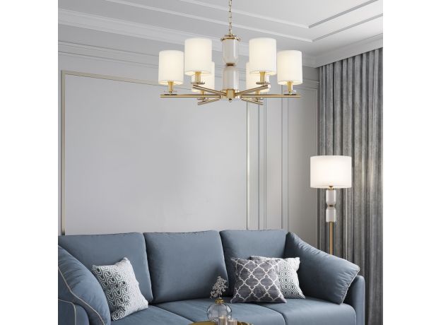 Умная подвесная люстра 60146/6 латунь