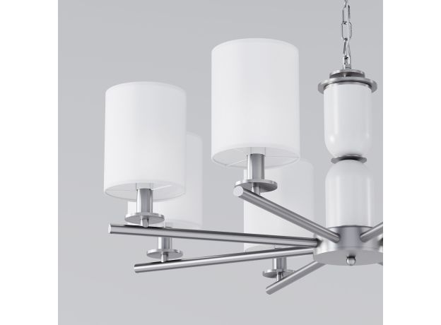 Умная подвесная люстра 60146/8 никель