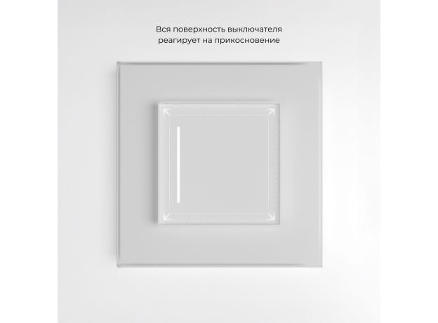 Умный сенсорный выключатель одноклавишный (белый) W4513001