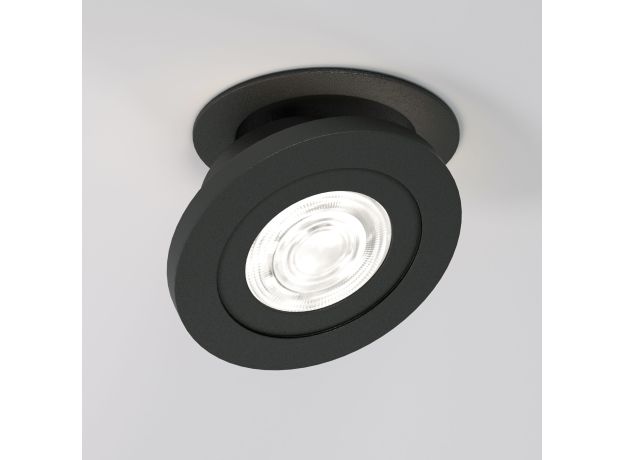 Встраиваемый поворотный светодиодный светильник 6W 4000K чёрный 25084/LED